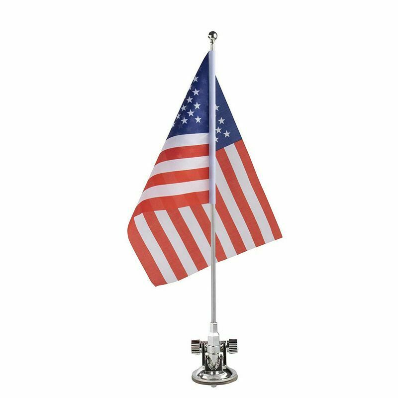 American Flag for Car | Polyester USA Flag | 4 x 6" Car Flag | Attaches to Dashboard of Automobile