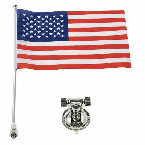 American Flag for Car | Polyester USA Flag | 4 x 6" Car Flag | Attaches to Dashboard of Automobile