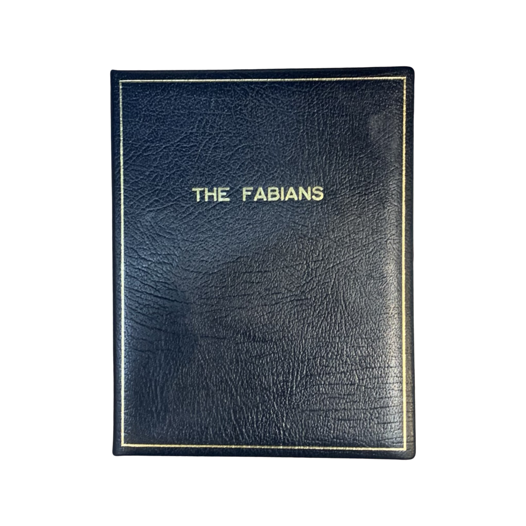 Special Order Leather Guest Book | Navy Blue Buffalo Calf | THE FABIANS | Love, Debbi & Howard