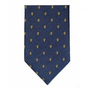 Fleur De Lys Motit Tie, Burgundy and Gold / Navy and Pink / Blue and Gold | Silk Tie | Benson and Clegg | Made in England-Necktie-Sterling-and-Burke