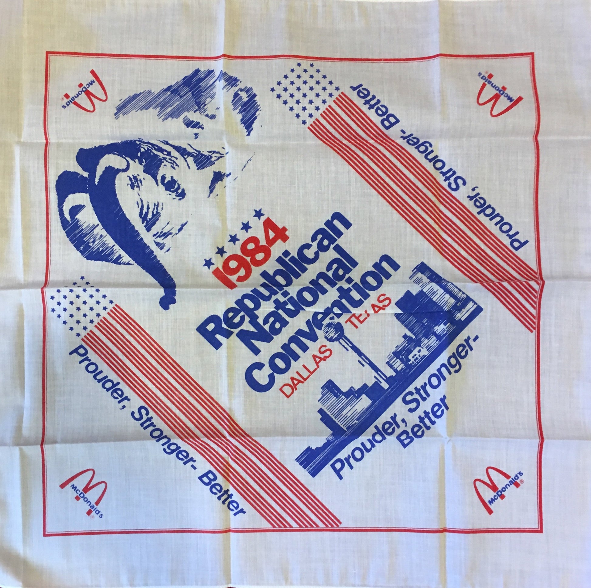 1984 Republican National Scarf-SCARVES-Sterling-and-Burke