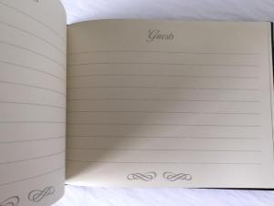 Funeral Guest Book | Black Calf Leather Condolence Book | Funeral Registry | Sympathy Book | Made in England | Charing Cross-Guest Book-Sterling-and-Burke