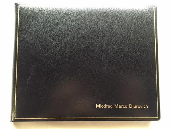Ring Binder | Extra Large Leather Condolence Book | Funeral Registry | Sympathy Book | Made in England | Charing Cross-Guest Book-Sterling-and-Burke