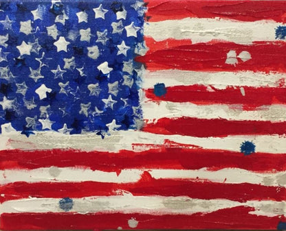 Art | America 11 | Acrylic and Mixed Media by Fabiano Amin | 11" x 14"