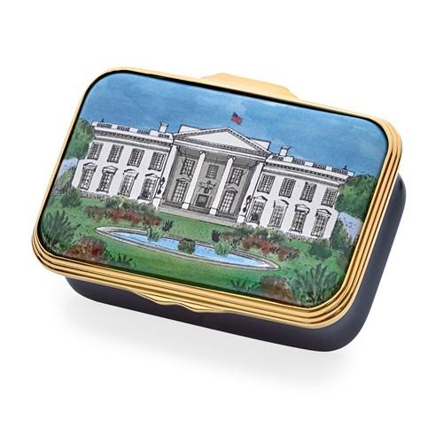 Hacyon Days White House in Summer Enamel Box-Enamel Box-Sterling-and-Burke