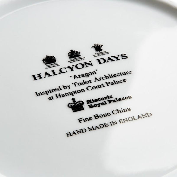 Halcyon Days Aragon Midnight Coffee Cups and Saucers, Set of 6-Bone China-Sterling-and-Burke