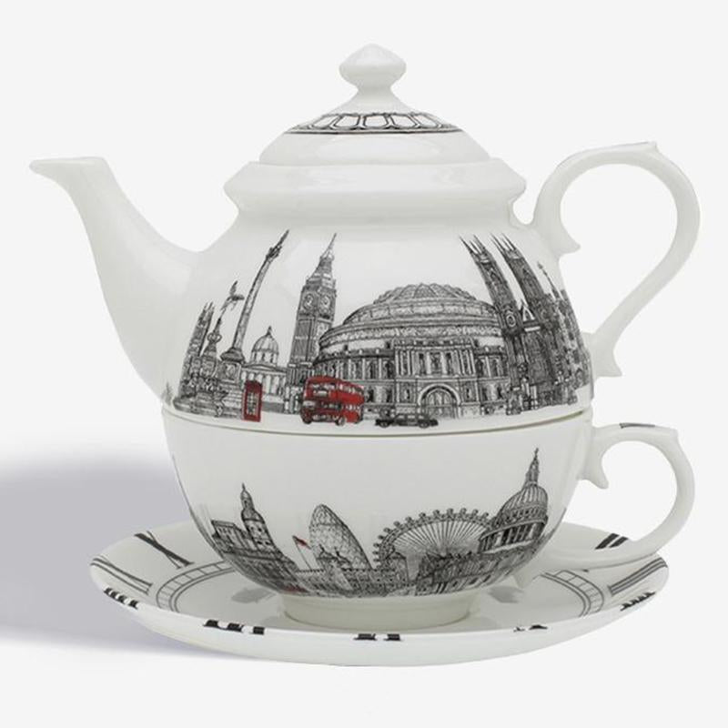 Halcyon Days The London Icons Tea for One | Exquisite Tea Pot with London Architecture