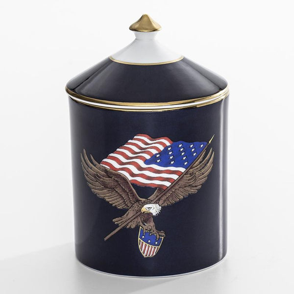 Halcyon Days Patriotic |  Star Spangled Banner Box with Lid | Fine Bone China