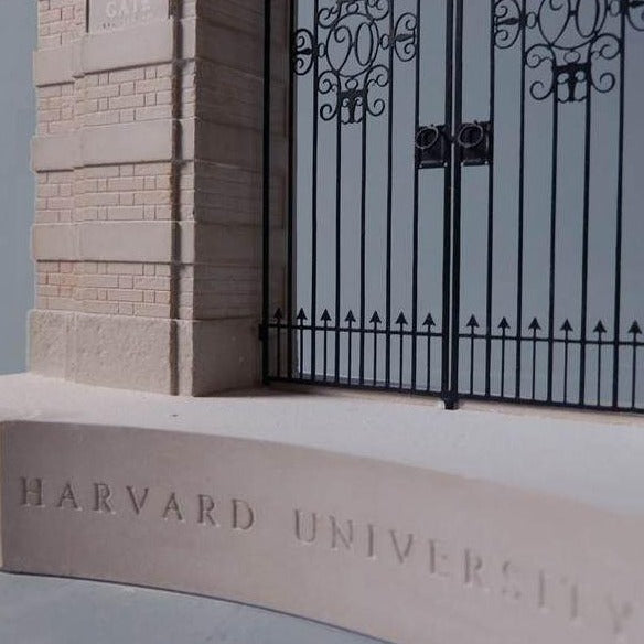 Harvard University Architectural Sculpture | Custom Harvard Bookend Plaster Model | Extraordinary Quality and Detail | Made in England | Timothy Richards-Desk Accessory-Sterling-and-Burke
