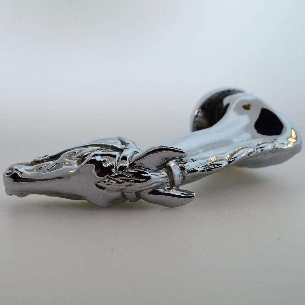 Hood Ornament | Thoroughbred Horse Head | Mascot / Hood Ornament | 2 1/2 by 4 Inches | Made in England