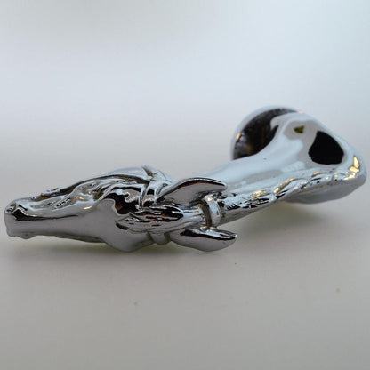 Hood Ornament | Thoroughbred Horse Head | Mascot / Hood Ornament | 2 1/2 by 4 Inches | Made in England