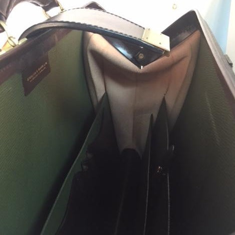 Sterling & Burke Top Frame Briefcase in Havana-Business Bags-Sterling-and-Burke