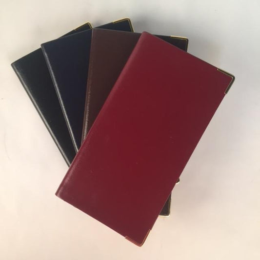 Passwords Address Book | Bonded Leather | 6 by 3 Inches | Hunter Green, Scarlet, Black, Brown, Navy, and Burgundy | Made in England | Charing Cross-Address Book-Sterling-and-Burke