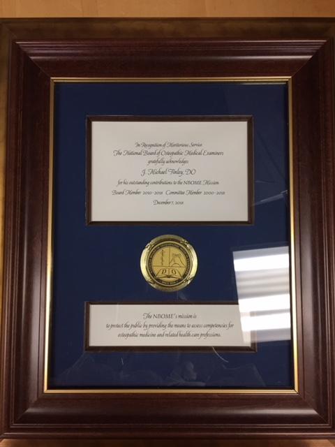 Bespoke Awards for NBOME | Awards in Gold / Wood Frame | Superior Quality Bespoke Award | Custom Framed Award | Certificate | Sterling and Burke-Award-Sterling-and-Burke