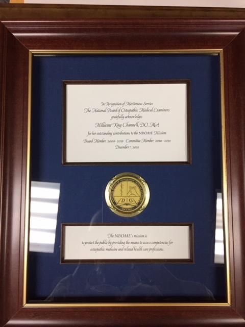 Bespoke Awards for NBOME | Awards in Gold / Wood Frame | Superior Quality Bespoke Award | Custom Framed Award | Certificate | Sterling and Burke-Award-Sterling-and-Burke