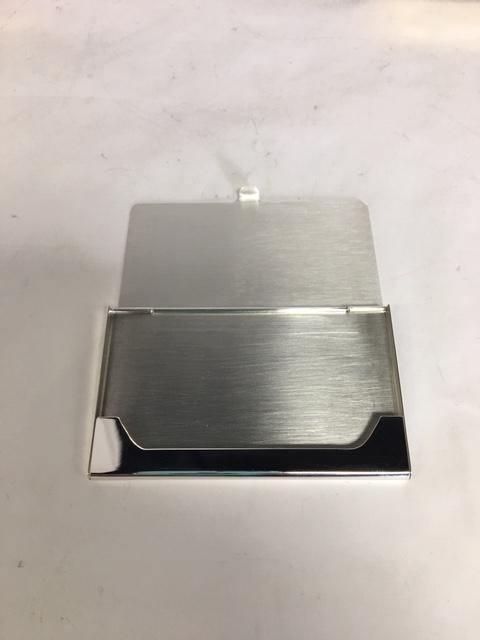 Sterling Silver Business Card Case Holder | Plain | Sterling Silver Business Card Holder / Case | Sterling and Burke | Made in USA-Business Card Case-Sterling-and-Burke
