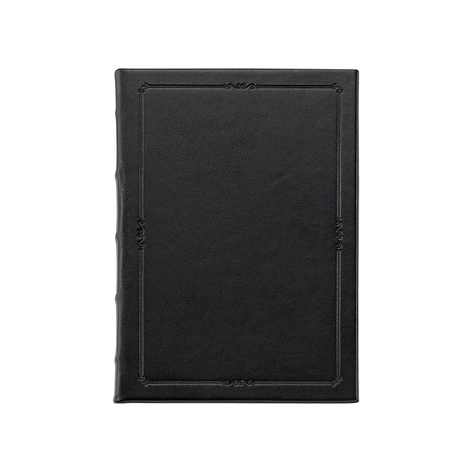 Journal Book | Hand Made in USA | 8 by 5.5 Inches | Hard Cover with Extra Tooling | Cow Hide Leather | Gilt Edges | Federal Blue