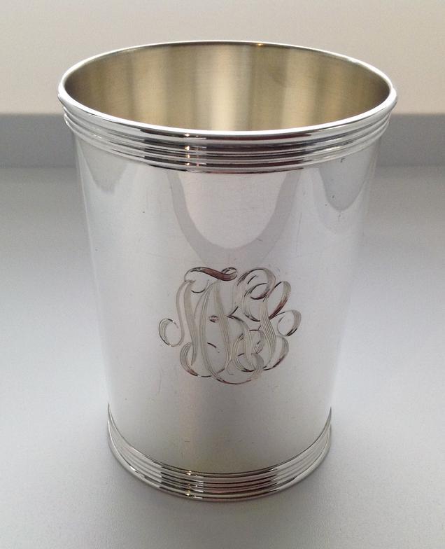 Julep Cup | Hand Engraving Samples | Garden and Gun | Julep Cup Collection | Dennis Meade-Julep Cup-Sterling-and-Burke