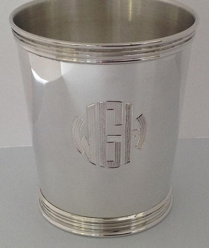 Julep Cup | Hand Engraving Samples | Garden and Gun | Julep Cup Collection | Dennis Meade-Julep Cup-Sterling-and-Burke