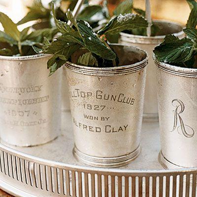 Julep Cup | Hand Engraving Samples | Garden and Gun | Julep Cup Collection | Dennis Meade-Julep Cup-Sterling-and-Burke