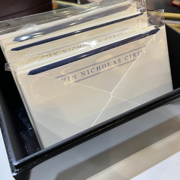 Bespoke Stationery | Kevin Cirilli | Large Correspondence Card & Envelope Sets | Hand Engraved