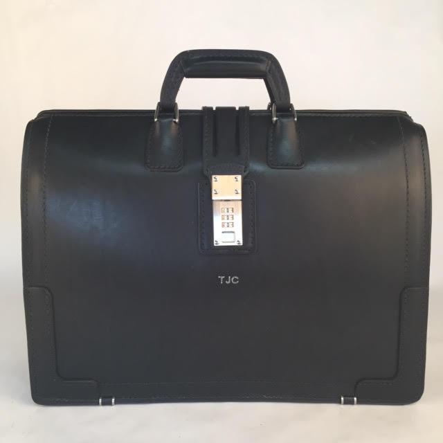 Churchill Briefcase | Classic Top Frame Leather | Korchmar Lawyers Briefcase-Briefcase-Sterling-and-Burke