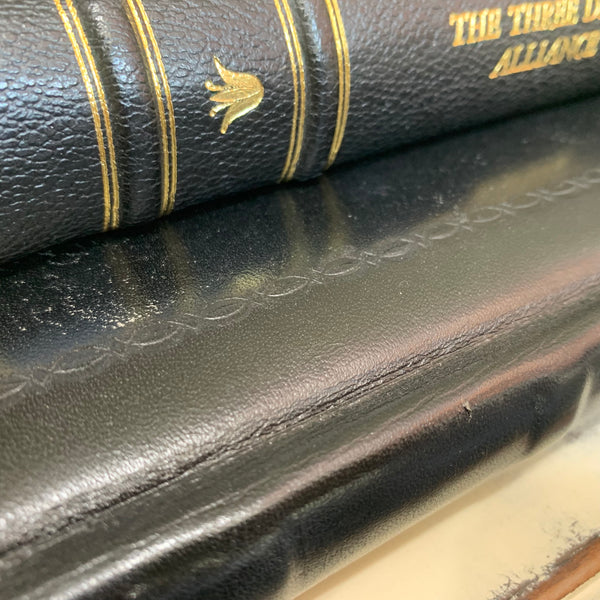 Custom Guest Book | Brown Goatskin | Marbled Endpapers | Raised Bands on Spine | Gold Gilt Edges | 7 by 9 Inches | Guests with Lines Inside | Personalized