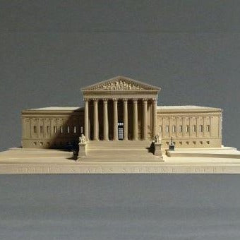 Supreme Court Sculpture | Custom Supreme Court Plaster Model | Extraordinary Quality and Detail | Made in England | Timothy Richards-Desk Accessory-Sterling-and-Burke