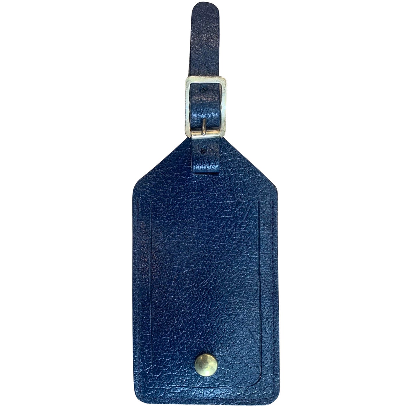 Leather Luggage Tag | Buffalo Embossed and Smooth Calf Luggage Tag | Made in England | Red, Green, Blue Leather | Charing Cross