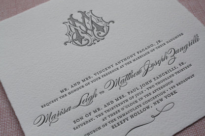 The Wren Press | Monogram Samples | Hand Engraved Stationery and Invitations | Elegant Monogram Examples-Stationery-Sterling-and-Burke