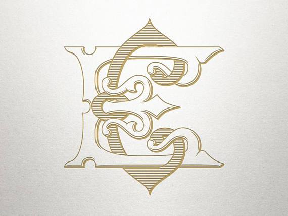The Wren Press | Monogram Samples | Hand Engraved Stationery and Invitations | Elegant Monogram Examples-Stationery-Sterling-and-Burke