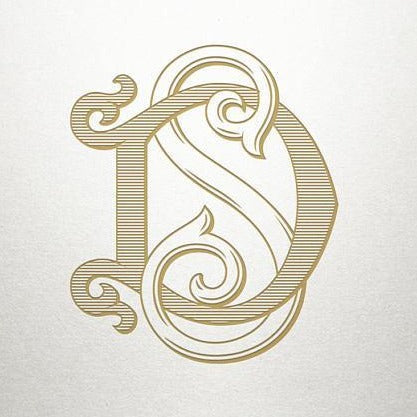Bespoke Monogram Samples | Custom Victorian Monograms | Hand Engraved Stationery and Invitations | Elegant Monogram Examples-Stationery-Sterling-and-Burke