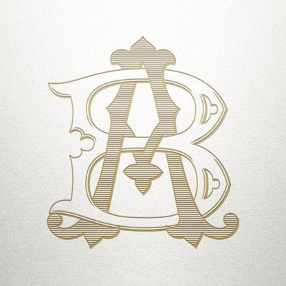 The Wren Press | Monogram Samples | Hand Engraved Stationery and Invitations | Elegant Monogram Examples-Stationery-Sterling-and-Burke