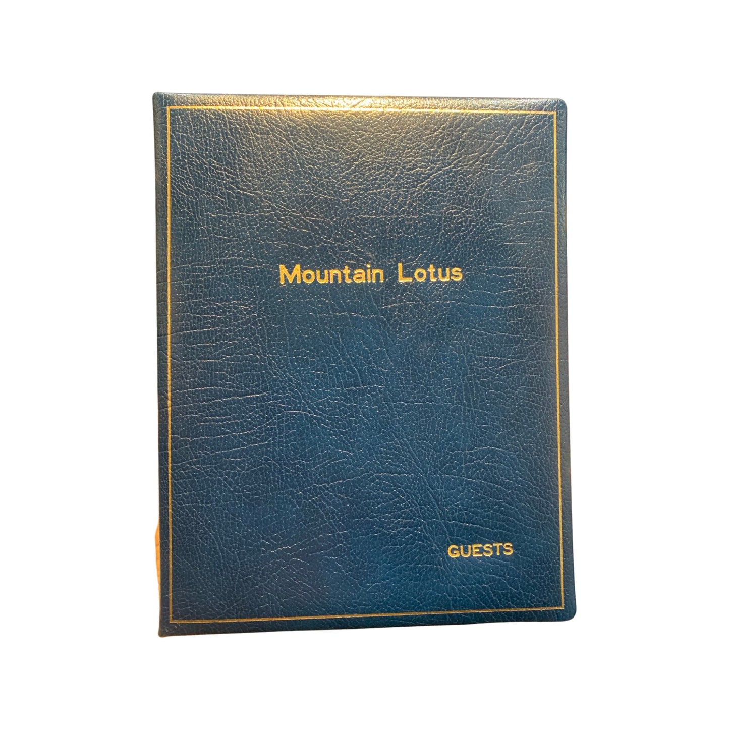 Mountain Lotus Stamping on Guest Book