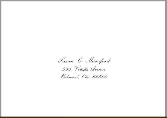 Bespoke Stationery | Mumford Wedding | Envelopes for Response Card | 200 Envelopes | Engraved with Address