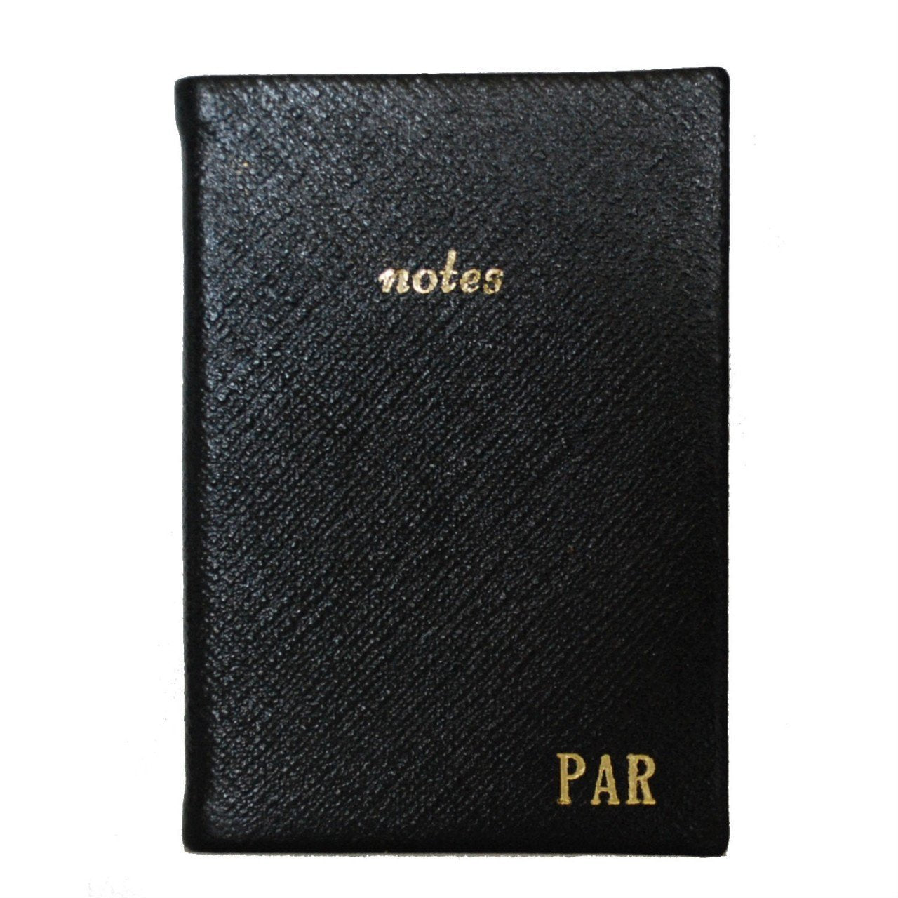 Crossgrain Leather Notebook, 4x2 Inches, "Notes"-Titled Notebooks-Sterling-and-Burke