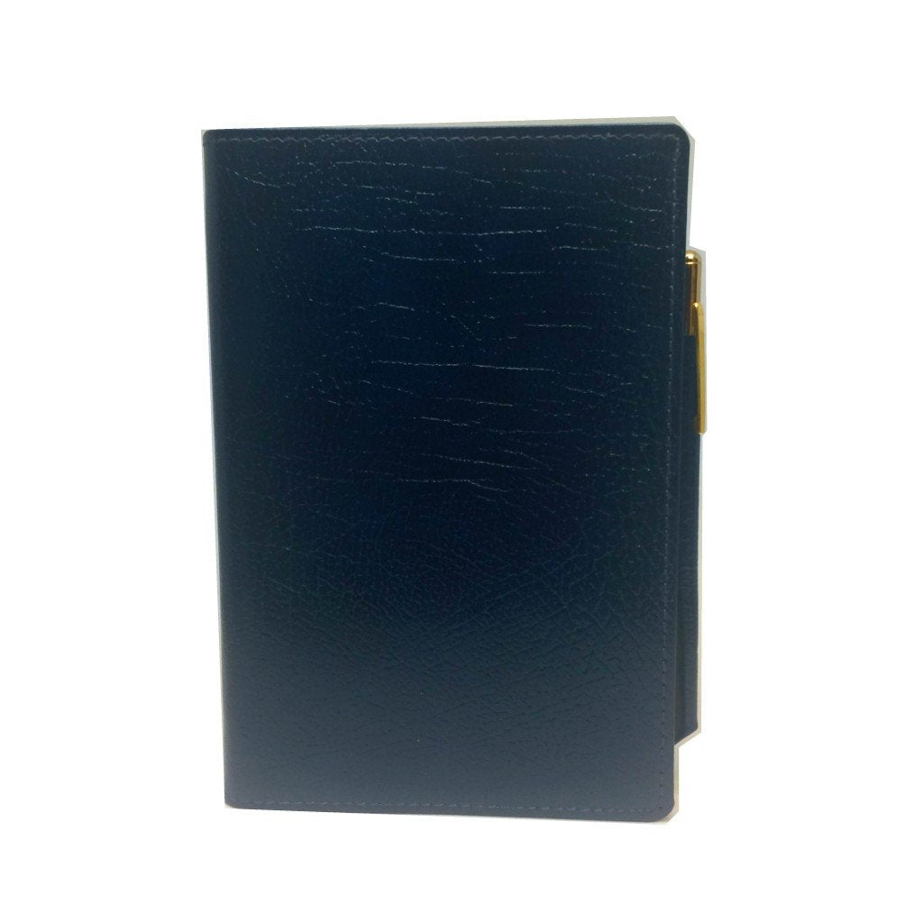 Leather Cover with Removable Notes and Pencil, 6x4" | Textured Calf | Charing Cross-Notebooks-Sterling-and-Burke