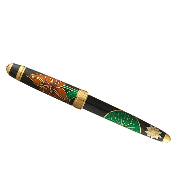 Bespoke Luxury Pens ~ Black Lilies Fountain Pen ~ Custom Writing Instruments ~ Hand Manufactured by David Oscarson