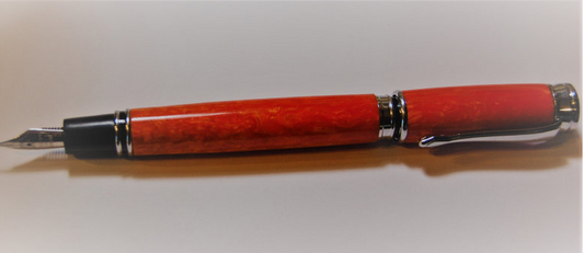 Bespoke Luxury Pens | RED EXECUTIVE Fountain Pen | Custom Writing Instruments | Charing Cross Ltd