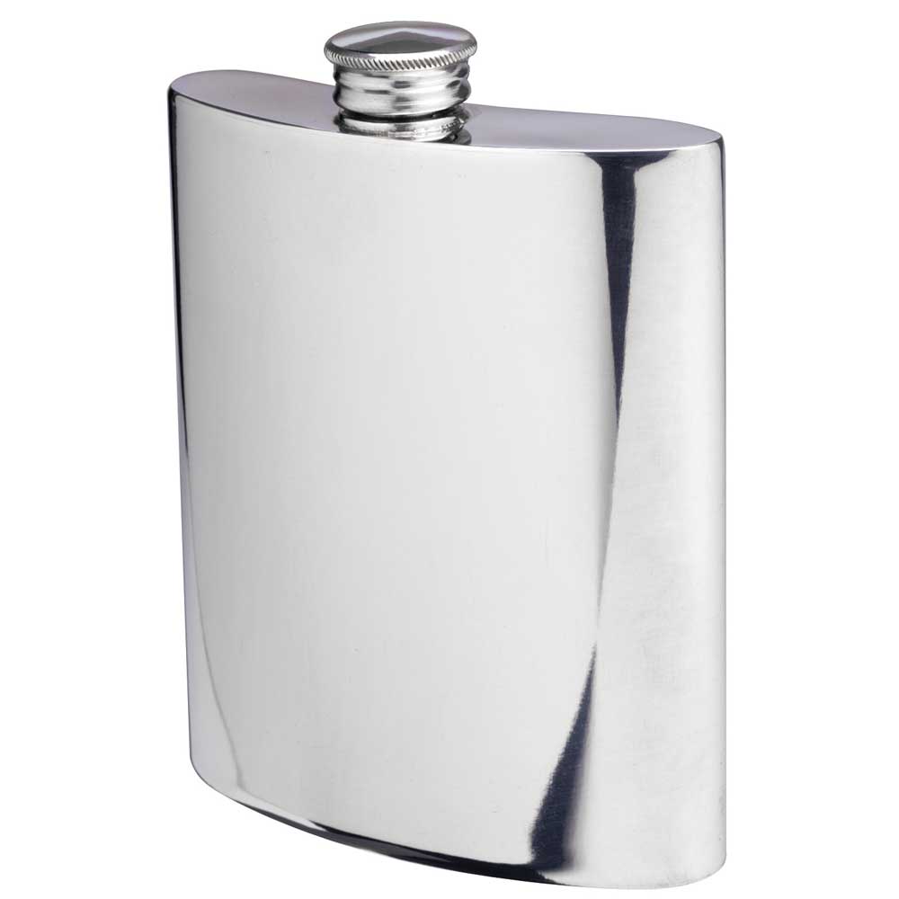 Pewter Hip Flask | Engraved | Made in USA | Sterling and Burke