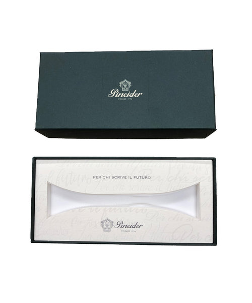 Pineider Pens | Avatar UR Fountain Pen | Real Red Body with Palladium (Silver) Trim and a Steel Nib | 5 7/8" Length Capped