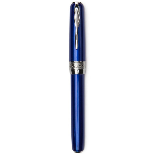 Pineider Pens | Full Metal Jacket Movie Roller Ball Pen | Red / Army Red Pen with Palladium (Silver) Trim  | 5.5" Length