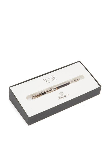 Pineider Pens | Full Metal Jacket Movie Roller Ball Pen | Light Blue / Sugar Paper Pen with Palladium (Silver) Trim  | 5.5" Length
