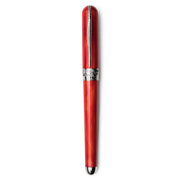Pineider Pens | Avatar UR Fountain Pen |  Raice Bronze Body with Palladium (Silver) Trim and a Steel Nib | 5 7/8" Length Capped