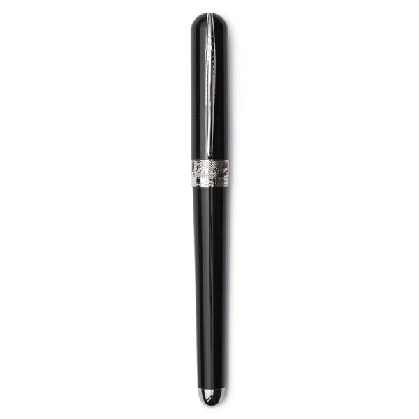 Pineider Pens | Avatar UR Fountain Pen |  Raice Bronze Body with Palladium (Silver) Trim and a Steel Nib | 5 7/8" Length Capped