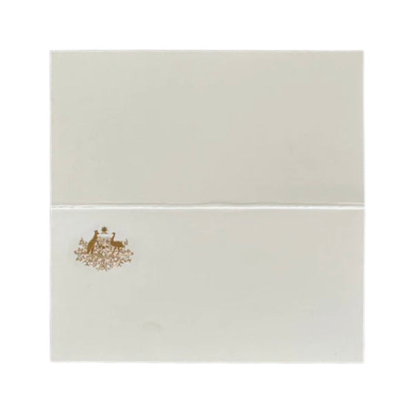 Australian Embassy | Diplomatic Fold Over Place Card | Hand Engraved Seal