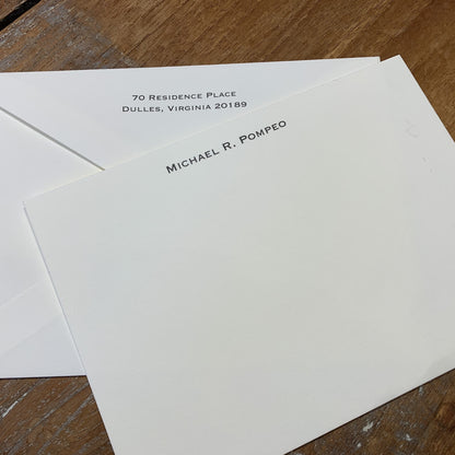 Gilbert Bespoke Stationery | Extra Large Correspondence Cards with Envelopes | Printing on Correspondence Cards and Blank Envelope Flap | Off Set Printing
