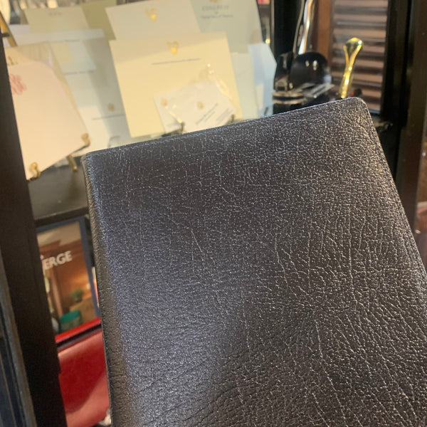 Refillable Notebook | 8 by 6 inch | Crossgrain Leather | Silk Lining | Made in England
