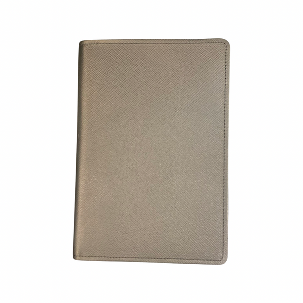 Refillable Notebook | 8 by 6 inch | Crossgrain Leather | Silk Lining | Made in England
