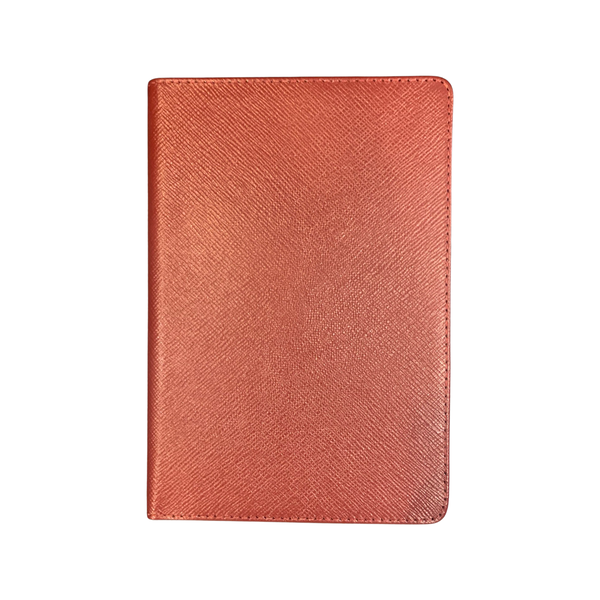 Refillable Notebook | 8 by 6 inch | Crossgrain Leather | Silk Lining | Made in England